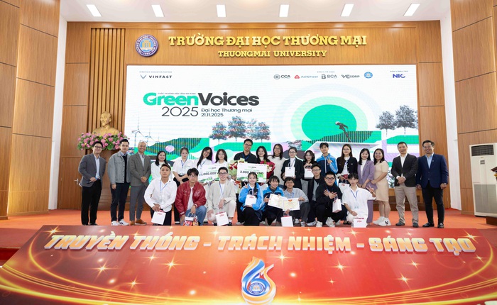 Một buổi sáng đầy nhiệt huyết Chuyển đổi xanh cùng Green Voices tại trường Đại học Thương mại