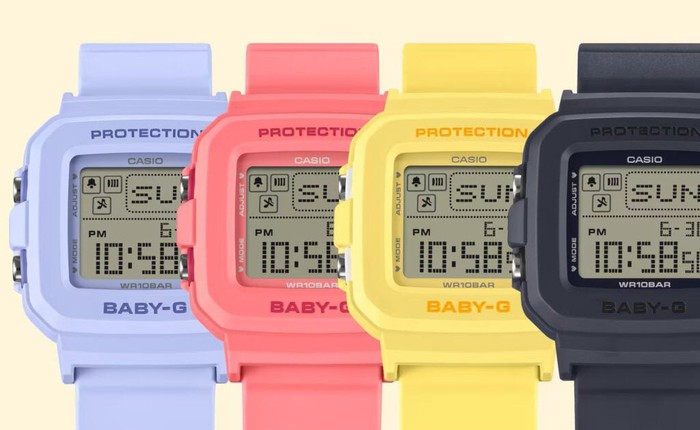 Casio tung loạt đồng hồ mới: Nhiều màu sắc, không thích đeo cổ tay thì tháo rời thành móc trang trí túi, giá chỉ hơn 1,6 triệu đồng