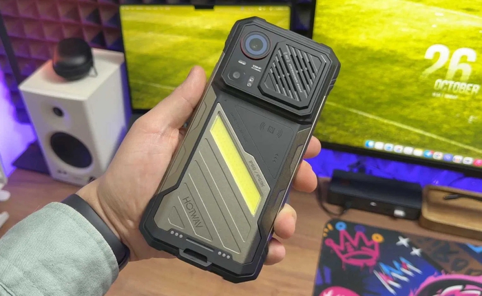 Ra mắt điện thoại siêu bền dùng thay bộ đàm, pin 12000mAh sạc nhanh 55W, camera quay đêm, đèn pin siêu sáng