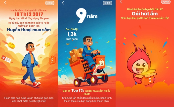 Shopee cũng có "Shopping Wrap": Xem ngay đơn hàng đầu đời, đơn đắt nhất, tổng số tiền đã tiết kiệm của bạn bao năm qua là bao nhiêu