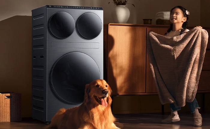 Xiaomi ra mắt máy giặt sấy 3 ngăn 14 kg, nhiều tính năng hay, tích hợp HyperOS, giá khủng 24 triệu
