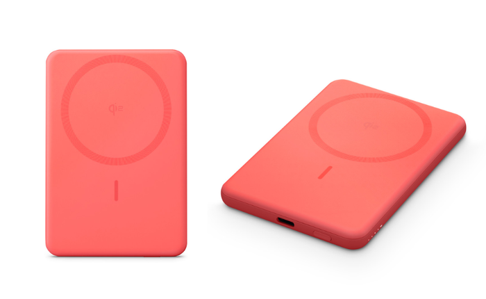 Anker bán pin sạc MagGo 5.000mAh siêu mỏng màu san hô đẹp mắt, chuẩn Qi2, giá khoảng 1.3 triệu