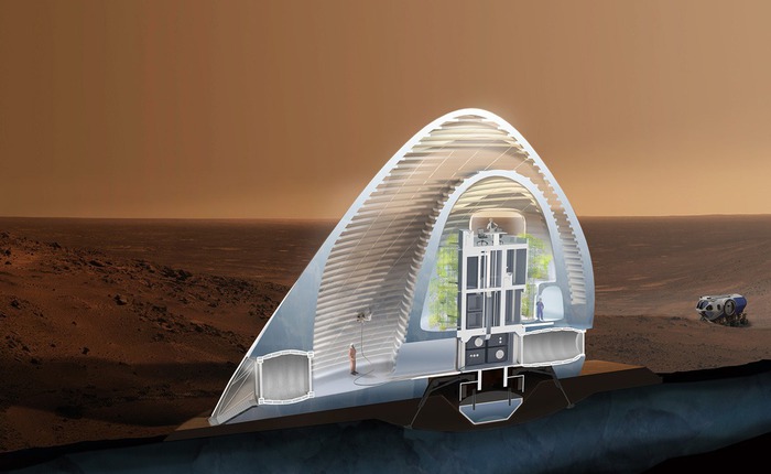 Liệu các khu định cư trên Sao Hỏa trong tương lai có thể được làm từ băng?