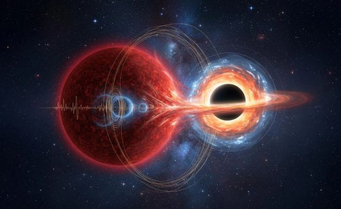 Phát hiện một ngôi sao khổng lồ đỏ quay nhanh bất thường gần hố đen