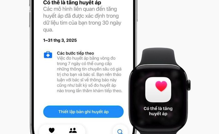 Apple Watch tại Việt Nam chính thức hỗ trợ tính năng cảnh báo dấu hiệu tăng huyết áp