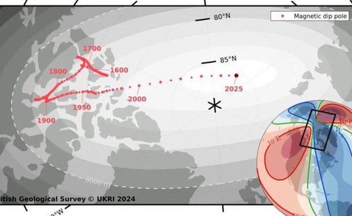 Cực Bắc từ tính của Trái Đất đang chuyển động: Tại sao điều này lại xảy ra?