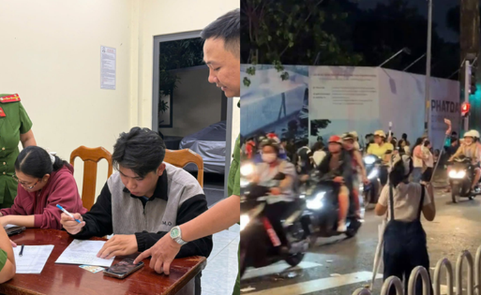 Công an làm việc với 2 TikToker dàn dựng