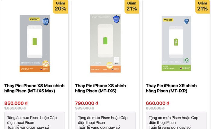 Viettel Store hợp tác Pisen triển khai dịch vụ thay pin iPhone chính hãng giá rẻ