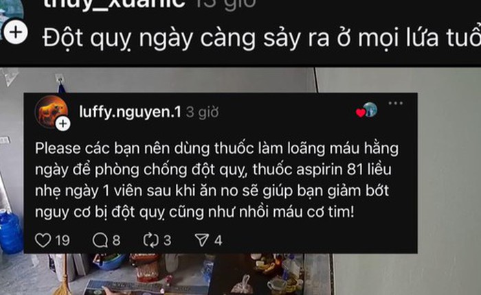 Người dùng Threads rỉ tai nhau uống thuốc loãng máu mỗi ngày để phòng ngừa đột quỵ: Một hiệu ứng Dunning-Kruger, càng thiếu hiểu biết thì lại càng thích đi khuyên người