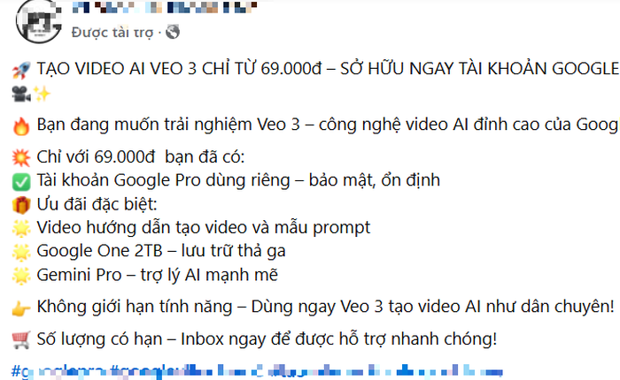Mua tài khoản tạo video AI Veo3, Midjourney giá rẻ, cẩn thận rủi ro