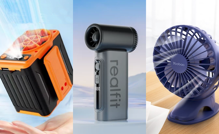5 mẫu quạt mini cần sắm ngay dịp nóng này: Nhiều review khen, nhỏ gọn, giá rẻ