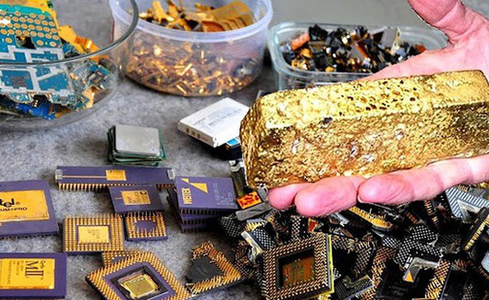 Đây là tài liệu hướng dẫn chiết tách vàng từ điện thoại di động và máy tính cũ, ít độc hại vì chỉ dùng muối và nước tẩy bể bơi, nhưng bạn phải trả hơn 800.000 VNĐ thì mới đọc được nó
