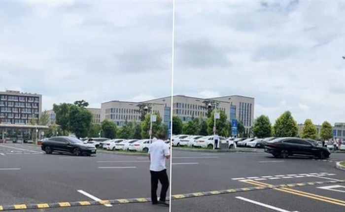 Xe điện BYD 'Made in China' mất kiểm soát, chạy xoay tròn hơn 100 vòng tại sân bay