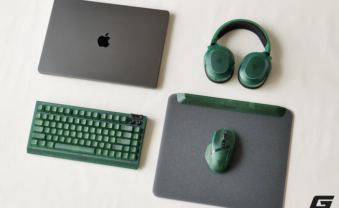 Cận cảnh bộ sưu tập Razer Phantom Green: Một cú bắt tay giữa quá khứ và tương lai