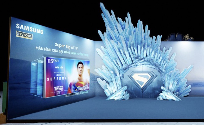 Samsung kết hợp DC quảng bá Superman qua TV 115 inch: Fan Việt đến check-in là có cơ hội rinh loa khung tranh, TV 98 inch giá 75 triệu về nhà