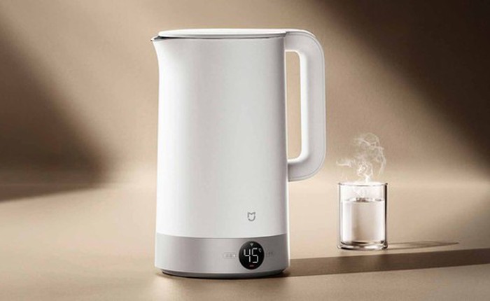 Ấm siêu tốc giữ nhiệt Xiaomi mới ra mắt, dung tích 2 lít, công suất 1800W, điều khiển qua điện thoại, giá 1 triệu