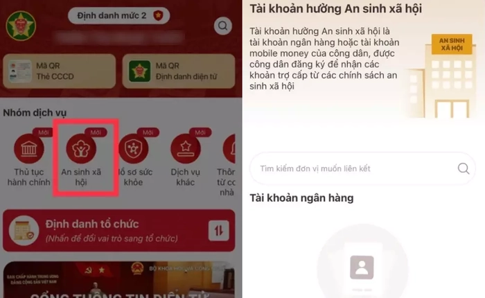 Cách xử lý lỗi tài khoản an sinh xã hội không hiện ngân hàng để nhận 100K quà 2/9