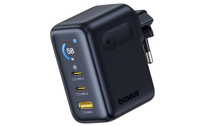 Baseus ra mắt sạc nhanh PicoGo 100W 3 cổng ra, có màn hình hiển thị công suất, sạc 2 laptop cùng lúc