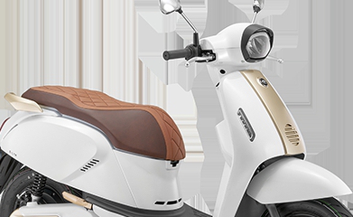 Xe máy điện 'chất' như Vespa: Đi 105 km/lần sạc, có thể lắp đến 2 pin, giá 43 triệu đồng