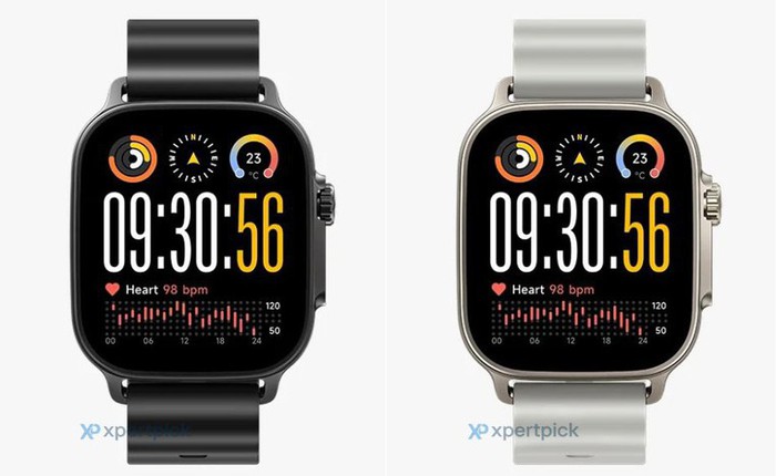 Smartwatch quốc dân Realme Watch 5 lộ diện: Màn to, pin nửa tháng, theo dõi hiệu suất game, đẹp như Apple Watch Ultra