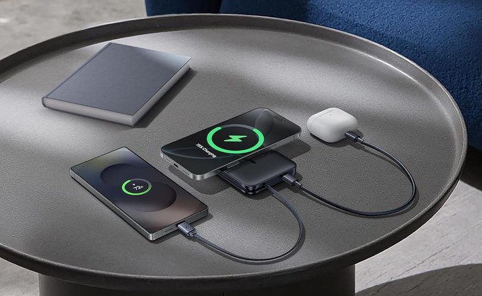 Baseus ra mắt pin dự phòng chuẩn Qi2 10.000 mAh kèm cáp sẵn, sạc nhanh đến 45W