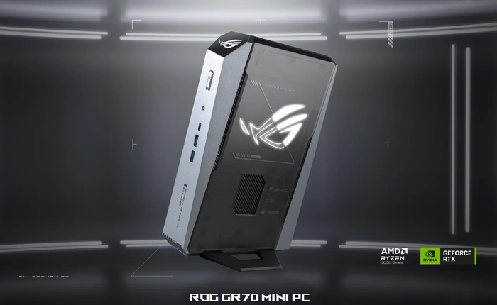 ASUS ROG GR70: mini PC chơi game dùng Ryzen 9 9955HX3D và RTX 5070 vừa lộ diện tại CES 2026