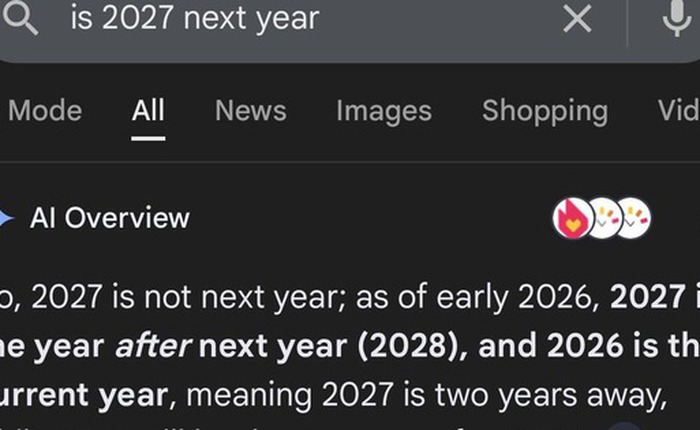 Hài hước chuyện AI của Google nhất quyết khẳng định năm sau không phải là 2027