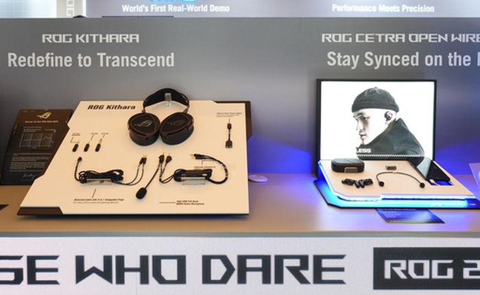 Trên tay bộ đôi tai nghe gaming ASUS ROG mới tại CES 2026: Từ open-ear không dây đến tai nghe từ phẳng cao cấp