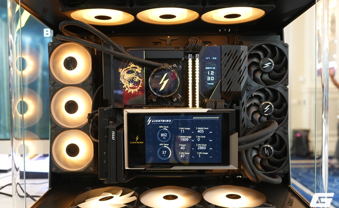 MSI tái xuất dòng LIGHTNING tại CES 2026 với “quái vật” RTX 5090: vượt giới hạn 1000W và có màn hình khổng lồ