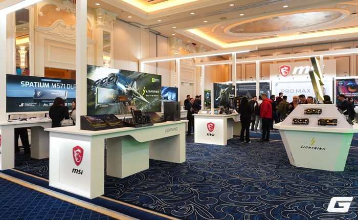 Điểm mặt loạt linh kiện PC mới của MSI tại CES 2026: Nguồn tích hợp bảo vệ GPU, tản nhiệt màn hình cong và thùng máy "khoe" nội thất