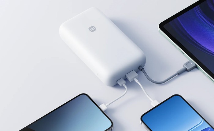 Sạc dự phòng Xiaomi mới: 20.000mAh, tối đa 22.5W, sạc 3 máy cùng lúc, chưa có giá