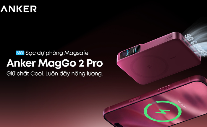Anker MagGo Power Bank 2 Pro ra mắt tại Việt Nam, sạc không dây 25W và khả năng luôn giữ nhiệt ở 36 độ C