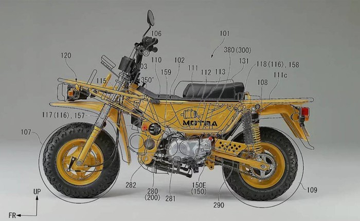 Rò rỉ bằng sáng chế Honda Motra: Huyền thoại xe hai bánh tái xuất với bản xăng và điện