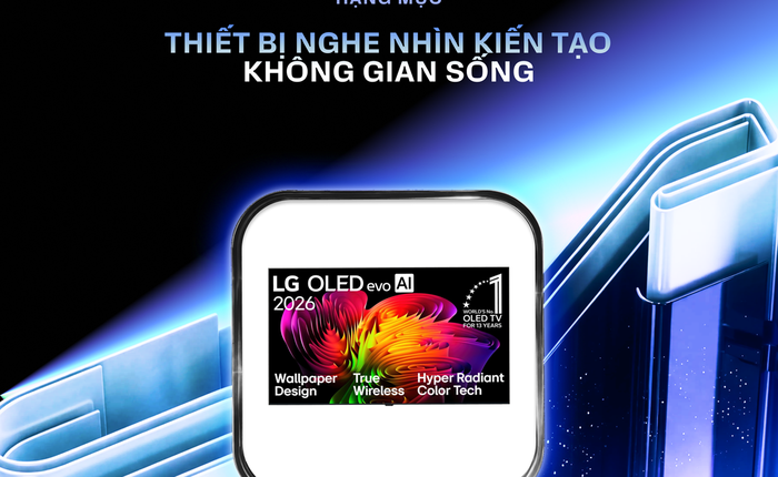 Thiết bị nghe nhìn kiến tạo không gian sống vinh danh LG OLED evo AI W6