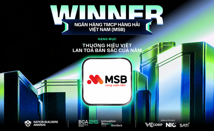Từ di sản đến những trải nghiệm tài chính hiện đại: Vì sao MSB được vinh danh tại Better Choice Awards 2026?