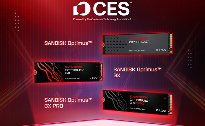 Sandisk ra mắt SSD gắn trong Optimus