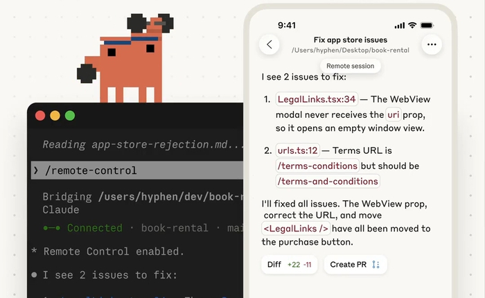 Anthropic ra mắt Claude Code Remote Control: Vibe code ngay trên điện thoại