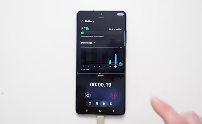 Galaxy S26 Ultra thử nghiệm sạc 60W mới: 46 phút đầy pin, 30 phút đầu nhanh hơn quảng cáo