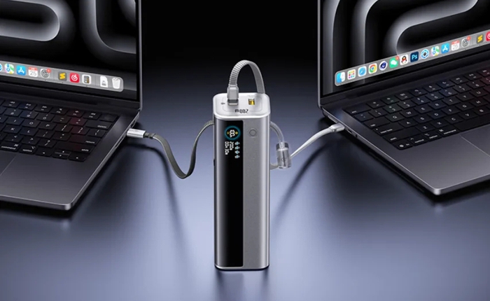 Baseus ra mắt pin sạc dự phòng 200W dung lượng 25.000mAh, tích hợp 2 cáp USB-C, sạc nhanh 140W