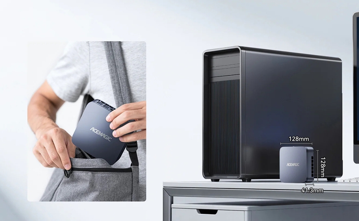 Ra mắt mini PC bỏ túi dùng CPU Intel HX thế hệ 14, hiệu năng cao nhờ tản nhiệt kép, kèm 32GB RAM, 1TB SSD