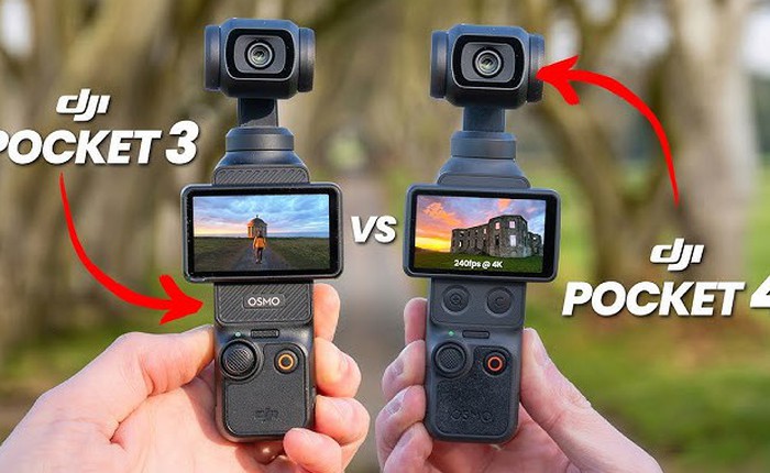 DJI Osmo Pocket 4 vs Osmo Pocket 3: Tất cả những nâng cấp đáng chú ý trên thế hệ mới