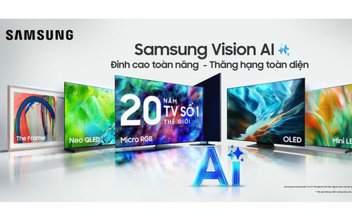 Samsung ra mắt AI TV 2026 tại Việt Nam: Lần đầu có Micro RGB, nâng tầm trải nghiệm với “trợ lý AI” trong nhà