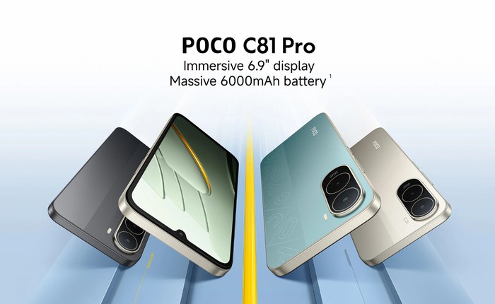 Poco mở bán điện thoại siêu rẻ pin 6000mAh, màn 6.9 inch 120Hz, giá chỉ 2.6 triệu