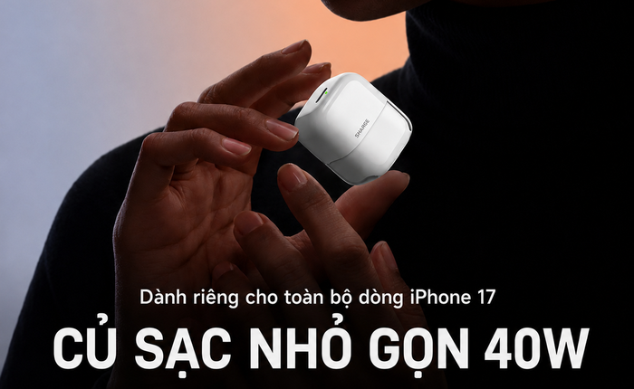 Sharge ra mắt củ sạc mini 40W cạnh tranh Anker Nano, thiết kế giống hộp AirPods