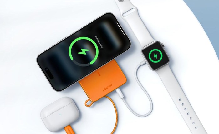 Pin dự phòng tích hợp cáp sạc, màn hình của Ugreen thêm màu mới hợp iPhone 17 Pro, giá khoảng 1 triệu
