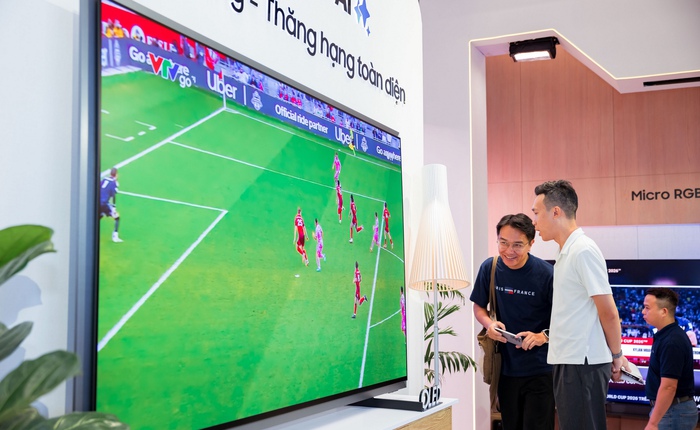 Samsung cho người Việt xem World Cup với AI: Tách tiếng bình luận, hò reo của khán giả, tăng chiều sâu hình ảnh, thêm TV Micro RGB