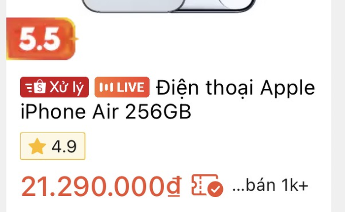 Từng có giá ngang iPhone 17 Pro, iPhone Air giờ "sập giá" còn 21 triệu đồng