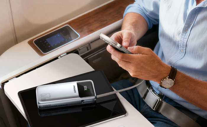 Pisen ra mắt pin dự phòng 20.000mAh sạc nhanh 67W kèm dây USB-C tích hợp, giá