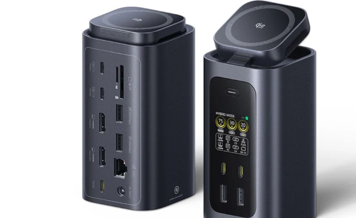 Baseus ra mắt dock Spacemate RD1 Pro: 15 cổng kết nối, sạc không dây, hỗ trợ 4K@120Hz, tổng công suất 160W