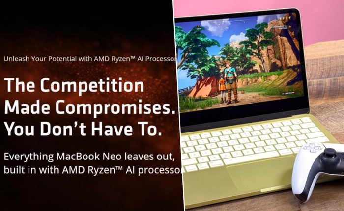AMD thực sự nghĩ người mua MacBook Neo quan tâm tới game PC?